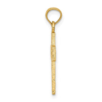 Load image into Gallery viewer, 14k Diamond-cut Filigree Cross Pendant
