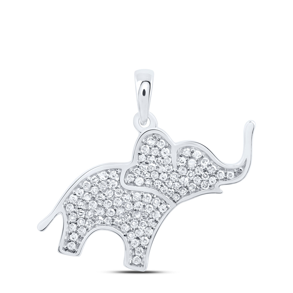 1/3CTW-DIA NK GIFT ELEPHANT PENDANT