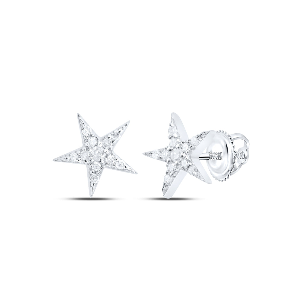 1/10CTW-DIA P1 GIFT STAR EARRING
