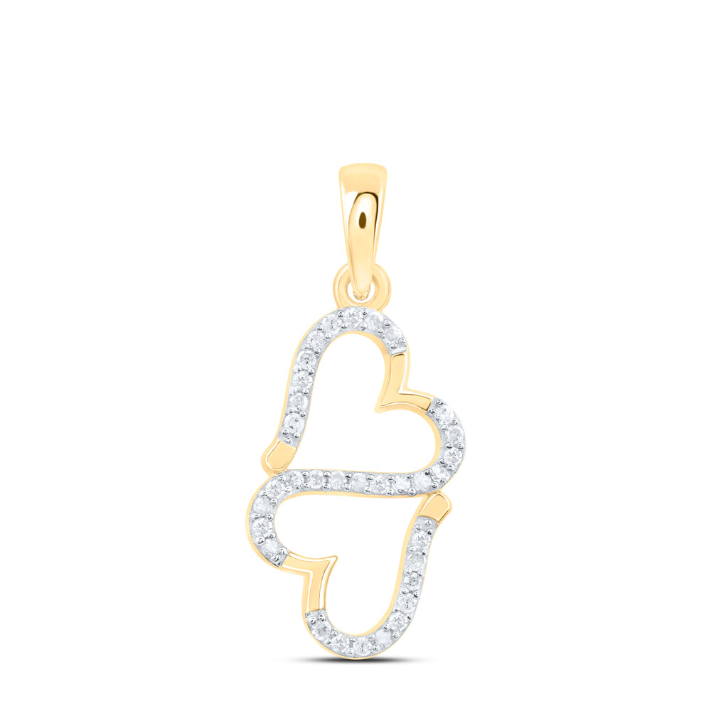 1/8CTW-DIA P1 GIFT HEART PENDANT