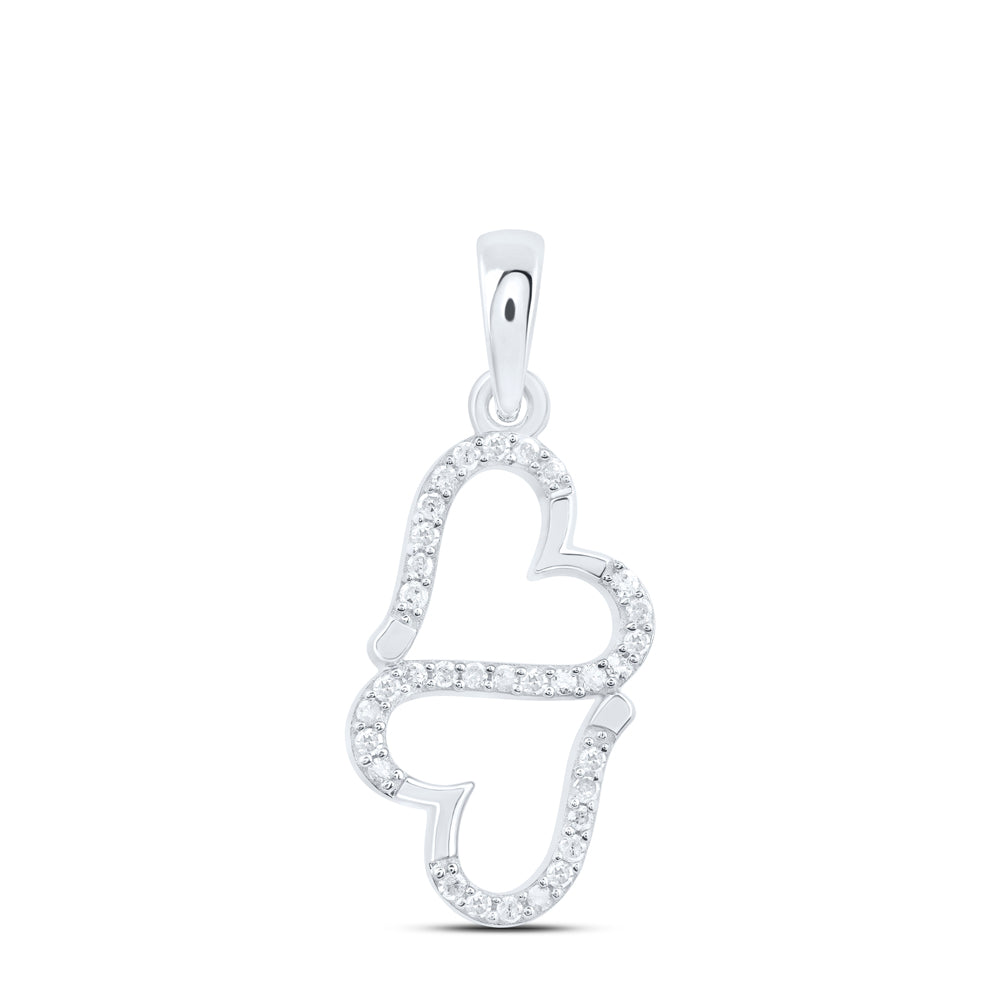 1/8CTW-NAT DIA P1 GIFT HEART PENDANT