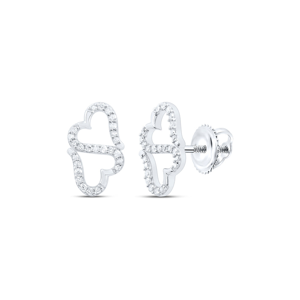 1/6CTW-DIA P1 GIFT HEART EARRING