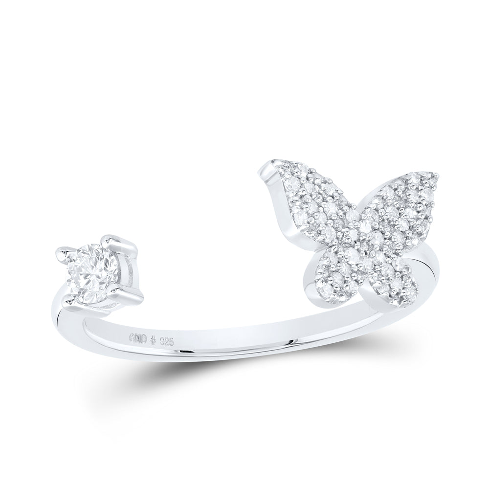1/4CTW-NAT DIA P1 GIFT BUTTERFLY RING