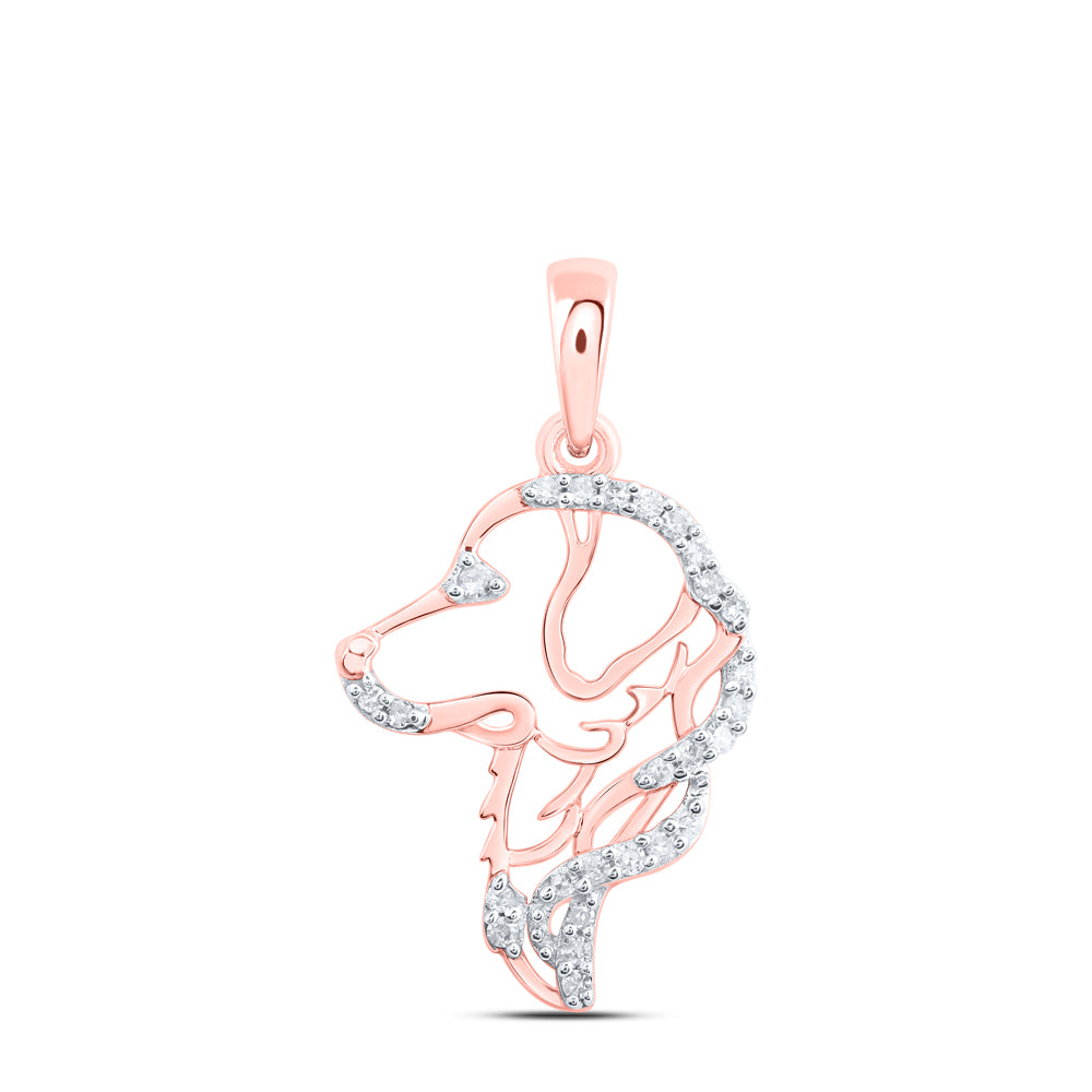 1/12CTW-NAT DIA NK GIFT DOG PENDANT