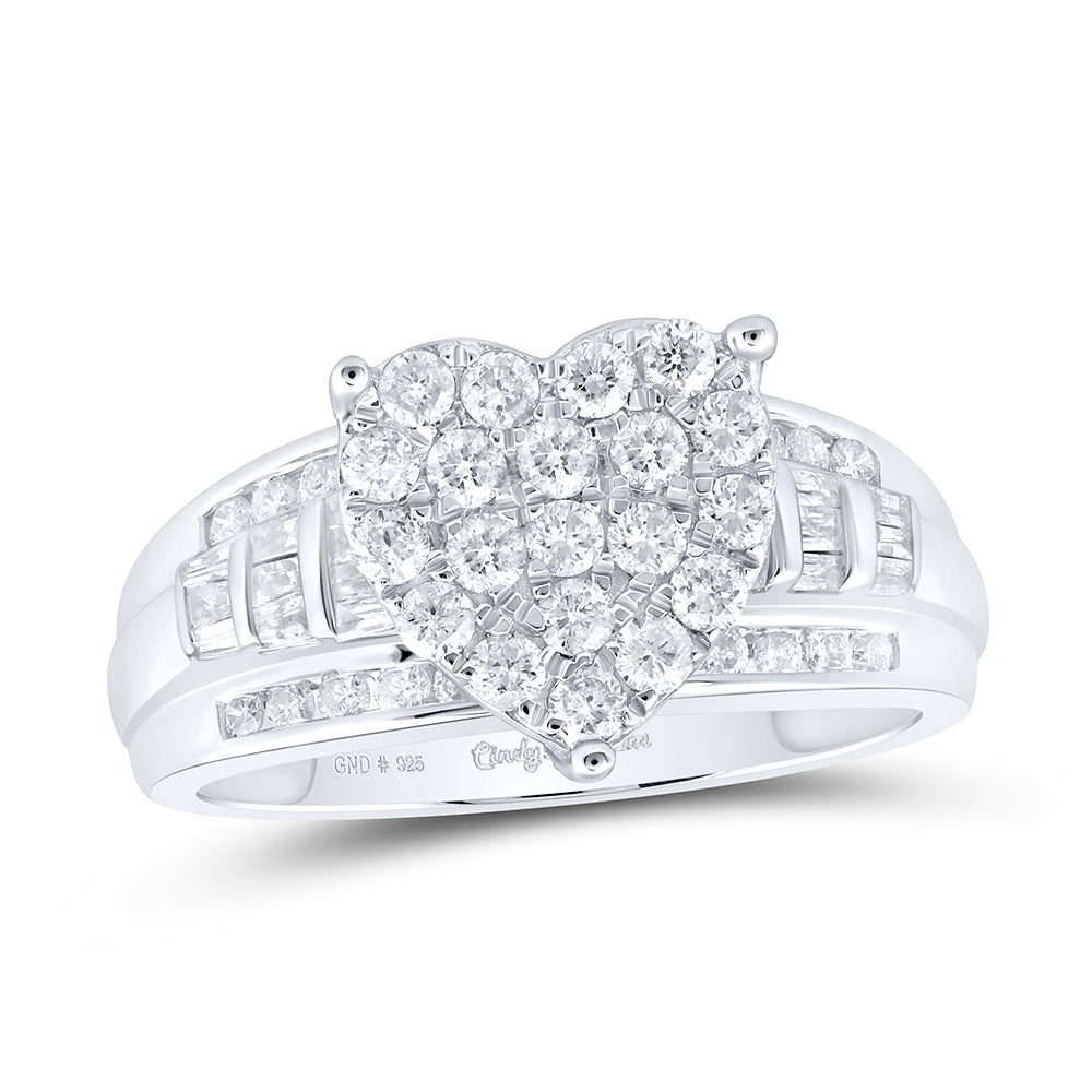 1CTW-DIA P1 FASHION HEART RING