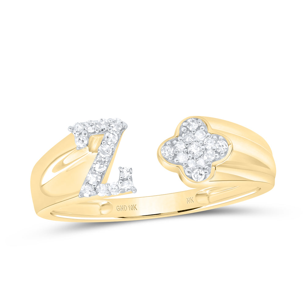 1/8CTW-NATDIA NK GIFT INITIAL "Z" LADIES RING