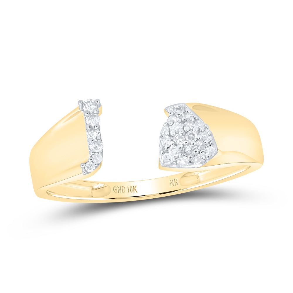 1/10CTW-DIA NK GIFT INITIAL "J" LADIES RING