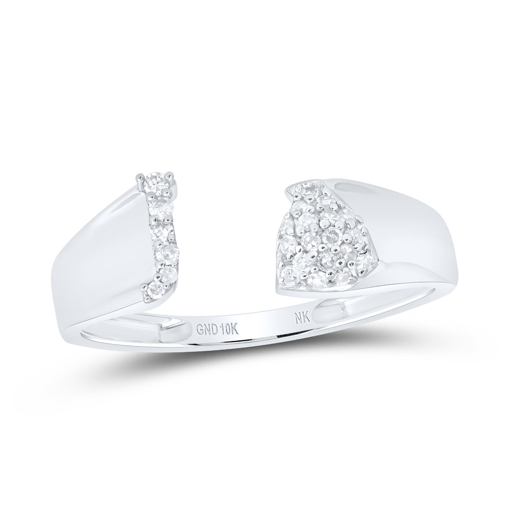 1/10CTW-NAT DIA NK GIFT INITIAL "J" LADIES RING