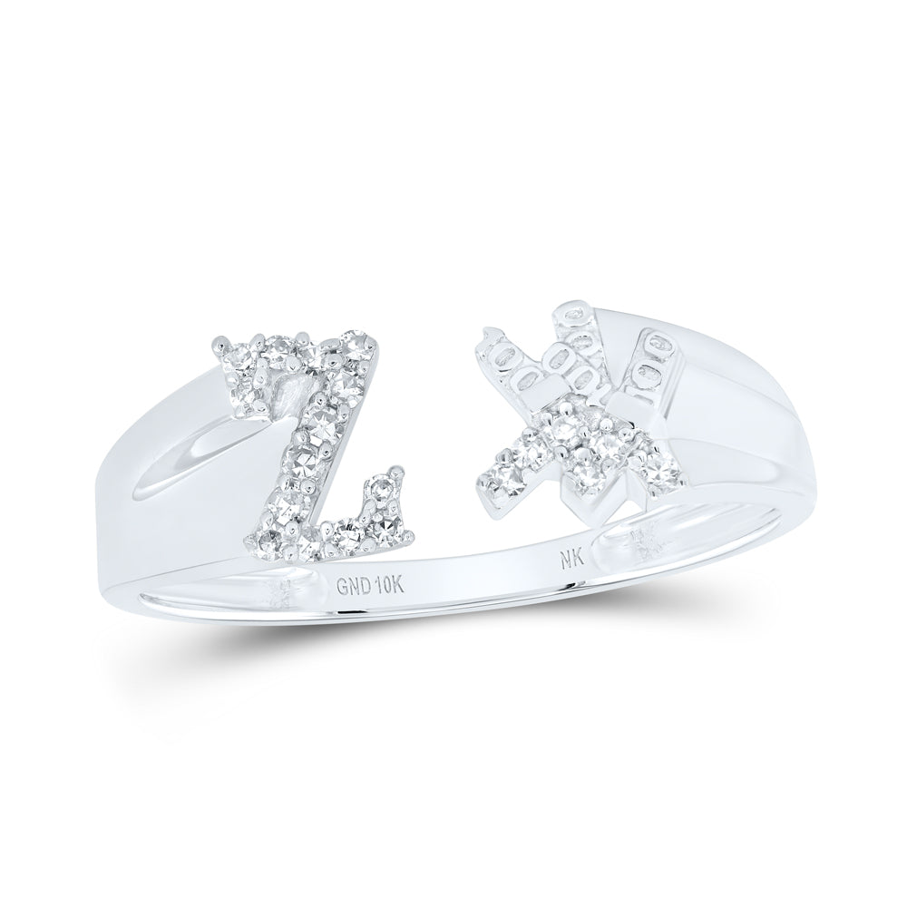 1/10CTW-DIA NK GIFT INITIAL "Z" LADIES RING