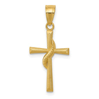 Load image into Gallery viewer, 14k Polished Cross Pendant
