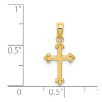 Load image into Gallery viewer, 14k Budded Cross Charm
