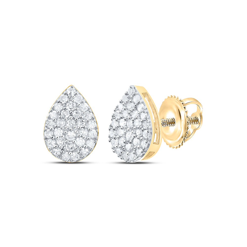 1/4CTW-DIA P1 GIFT PEAR STUD EARRING