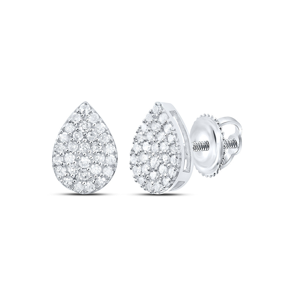 1/4CTW-DIA P1 GIFT PEAR STUD EARRING