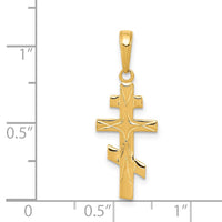 Load image into Gallery viewer, 14k Eastern Orthodox Cross Pendant
