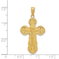 Load image into Gallery viewer, 14k Satin Crucifix Pendant
