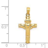 Load image into Gallery viewer, 14k Claddagh Cross Charm
