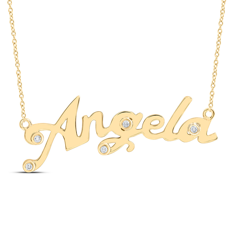 1/12CTW-DIA NK GIFT "Angela" NECKLACE (18 INCH)