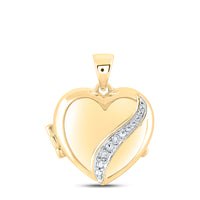 Load image into Gallery viewer, 1/20CTW-DIA CN GIFT HEART LOCKET
