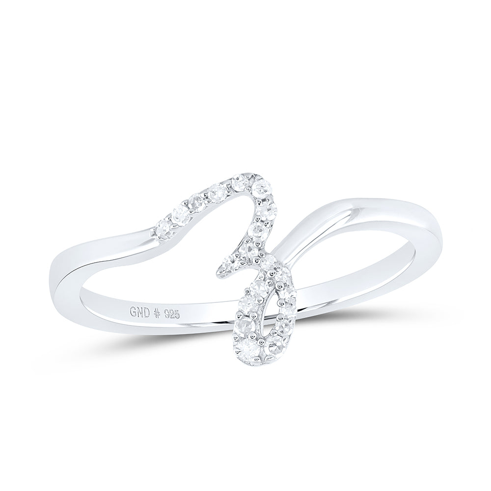 1/12CTW-DIA P1 GIFT INITIAL "Z" LADIES RING