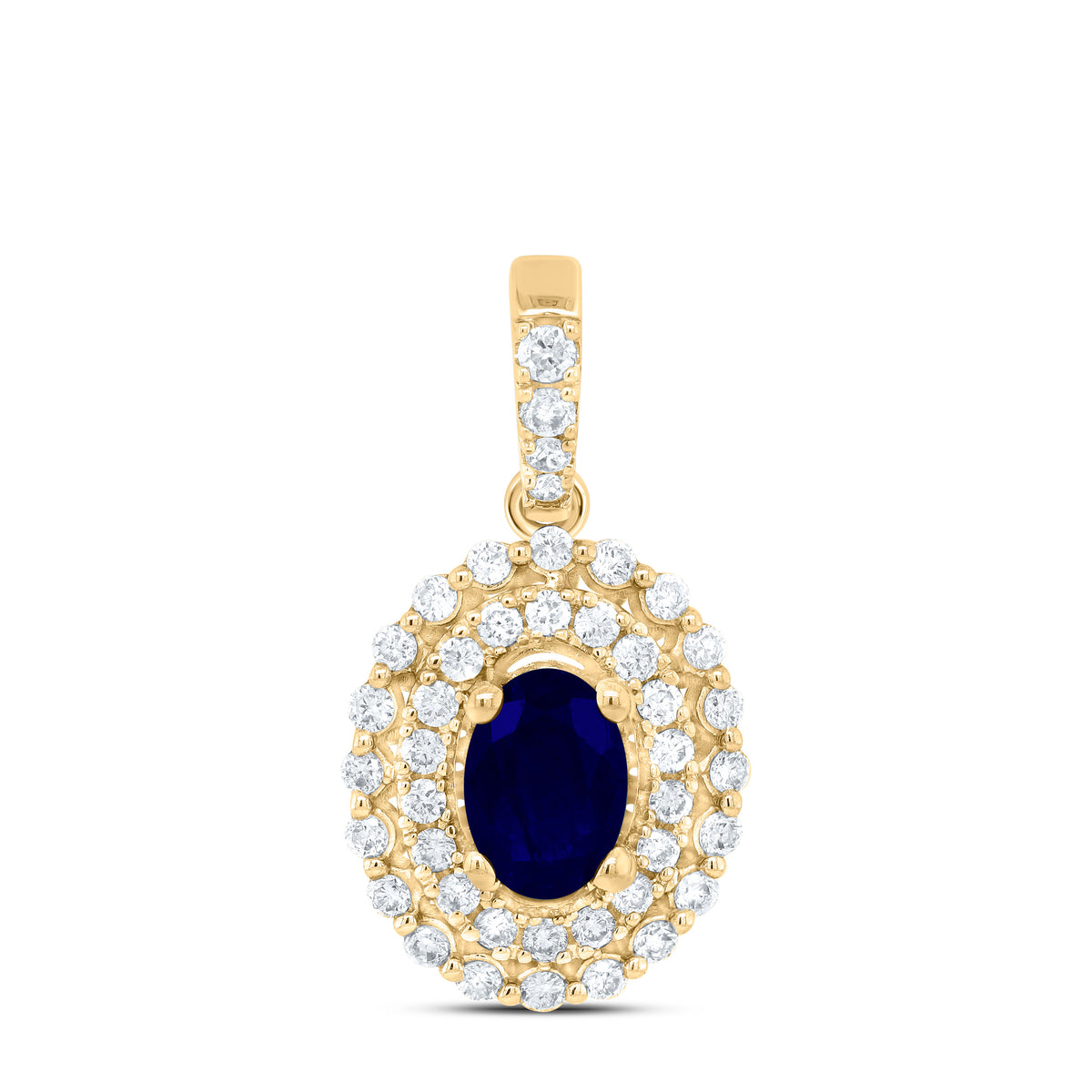 1/4CTW-DIA ANA M 6X4MM OV-BS NAT GEM PENDANT