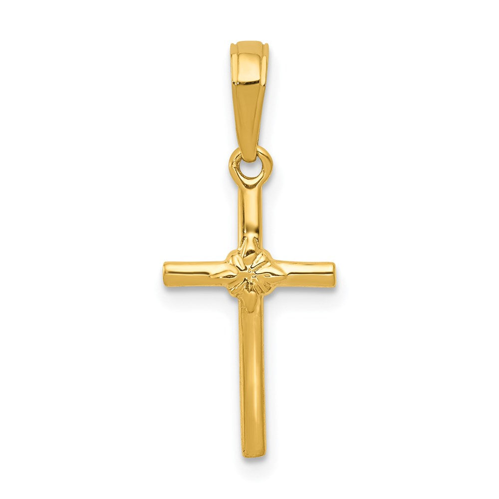 14k Polished Cross Charm