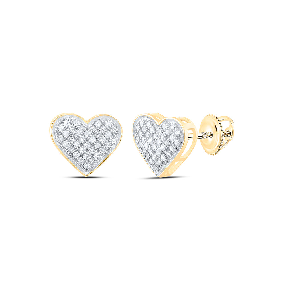 1/4CTW-DIA P1 GIFT HEART EARRING