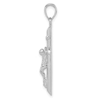 Load image into Gallery viewer, 14K White Gold INRI Crucifix Pendant
