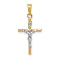Load image into Gallery viewer, 14k Two-tone INRI Crucifix Pendant
