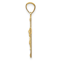 Load image into Gallery viewer, 14k Diamond-cut Crucifix Pendant
