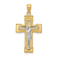 Load image into Gallery viewer, 14k Two-tone Crucifix Pendant
