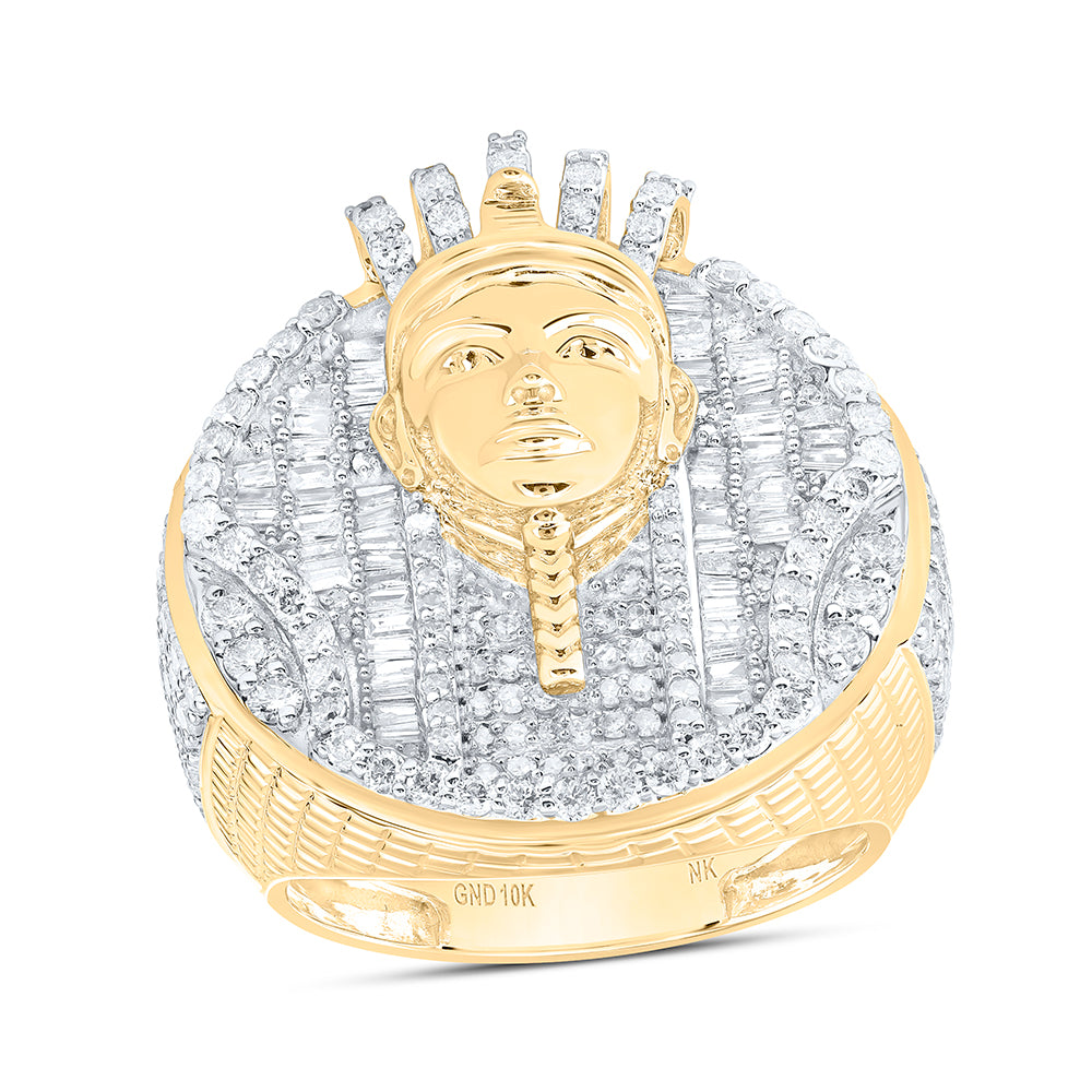 2 1/2CTW-DIA NK FASHION EGYPTIAN MENS RING