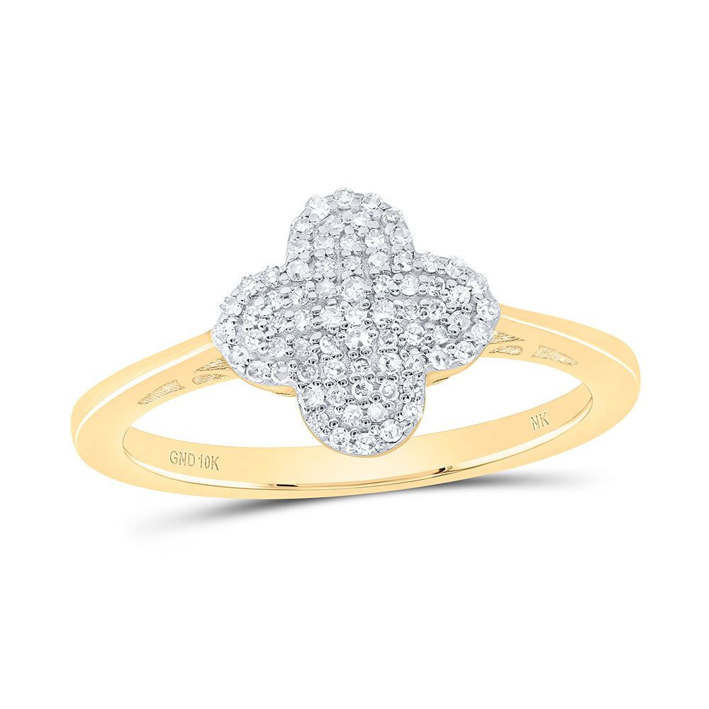 1/5CTW-DIA NK GIFT CLOVER RING