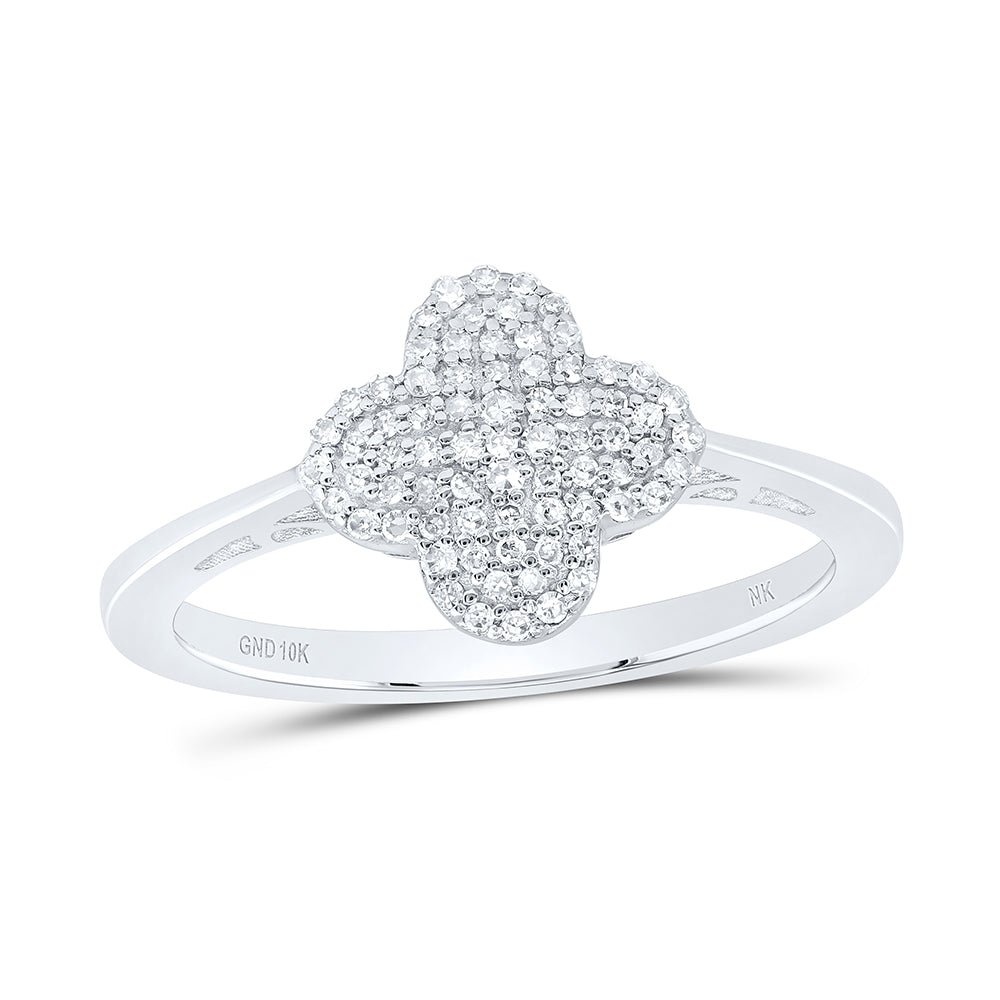 1/5CTW-DIA NK GIFT CLOVER RING