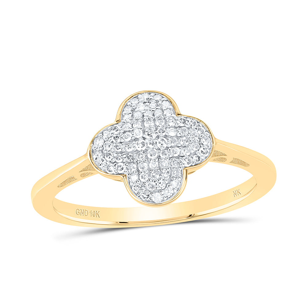 1/5CTW-DIA NK GIFT CLOVER RING