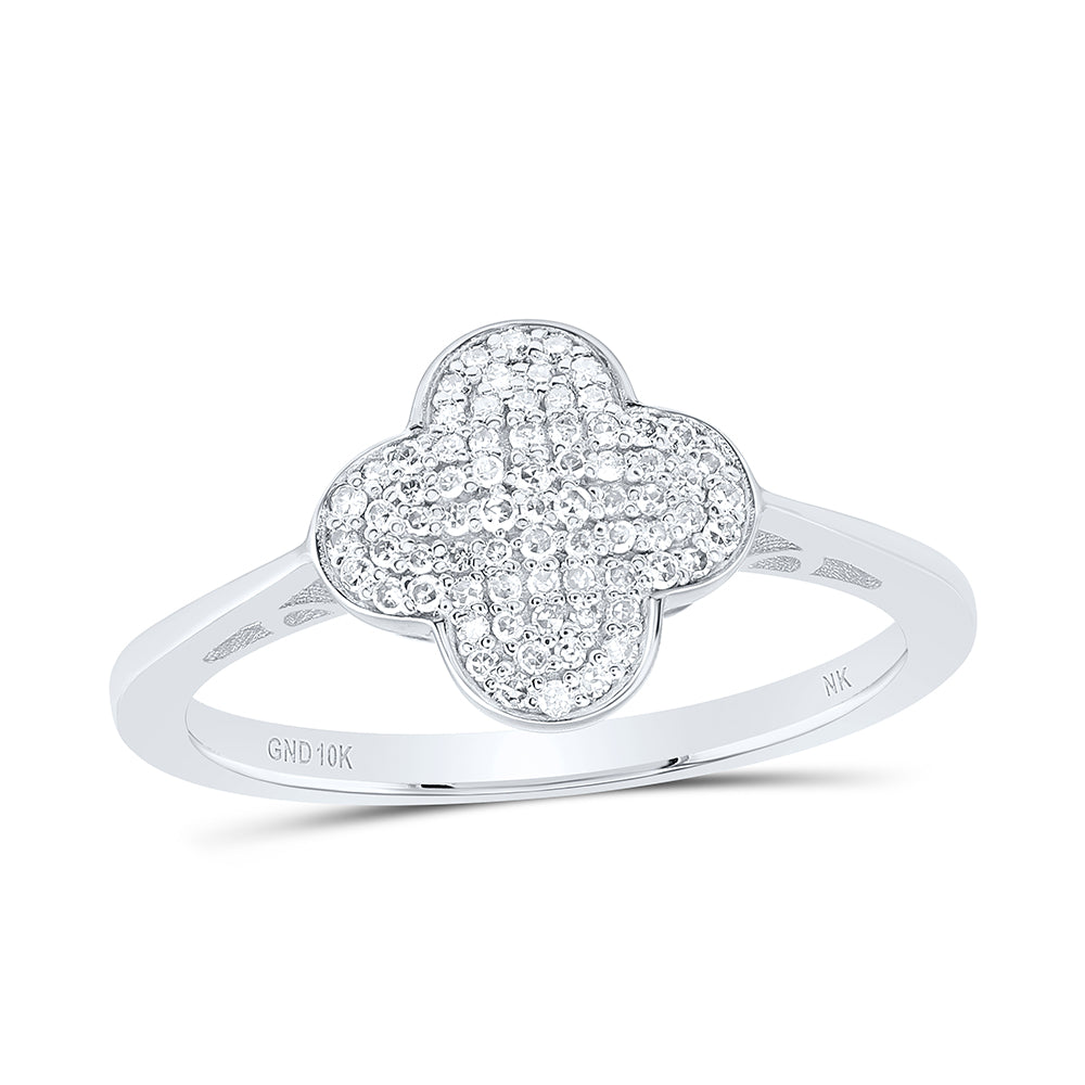 1/5CTW-DIA NK GIFT CLOVER RING