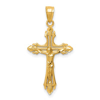 Load image into Gallery viewer, 14k Diamond-cut Crucifix Pendant
