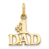Load image into Gallery viewer, 14k #1 DAD Charm
