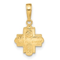 Load image into Gallery viewer, 14k Miniature Four Way Medal Pendant

