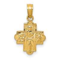 Load image into Gallery viewer, 14k Miniature Four Way Medal Pendant
