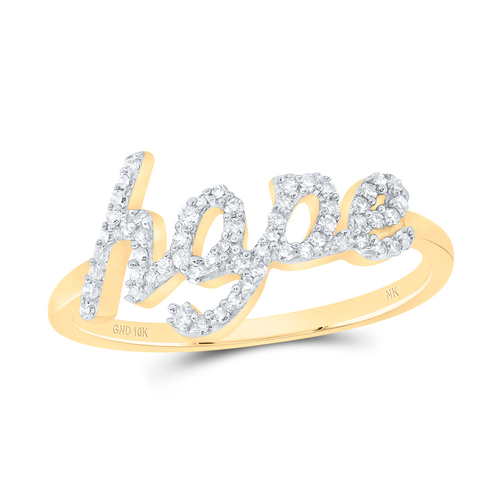 1/5CTW-DIA NK GIFT "hope" LADIES RING