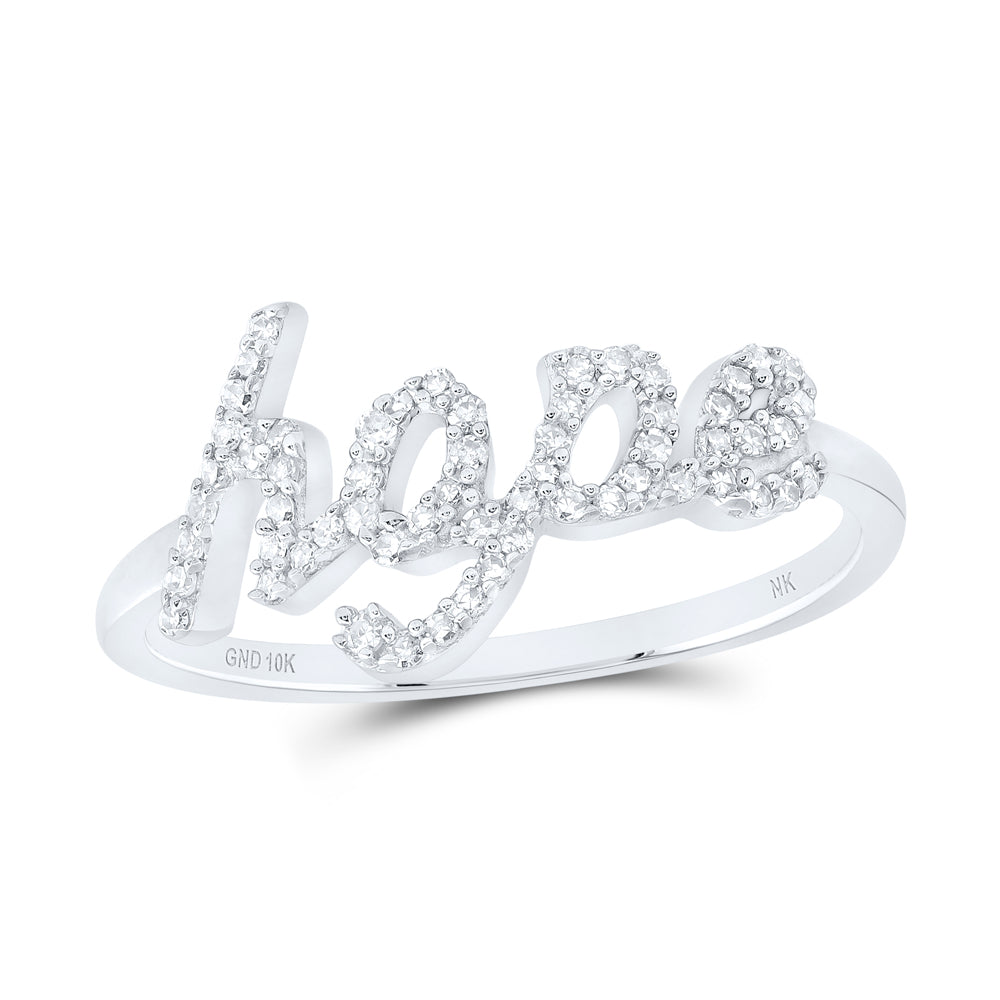 1/5CTW-DIA NK GIFT "hope" LADIES RING