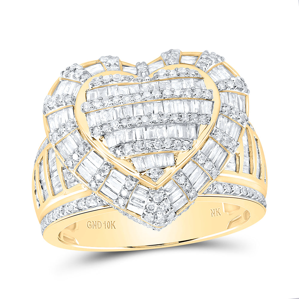 1 7/8CTW DIA NK FASHION HEART RING