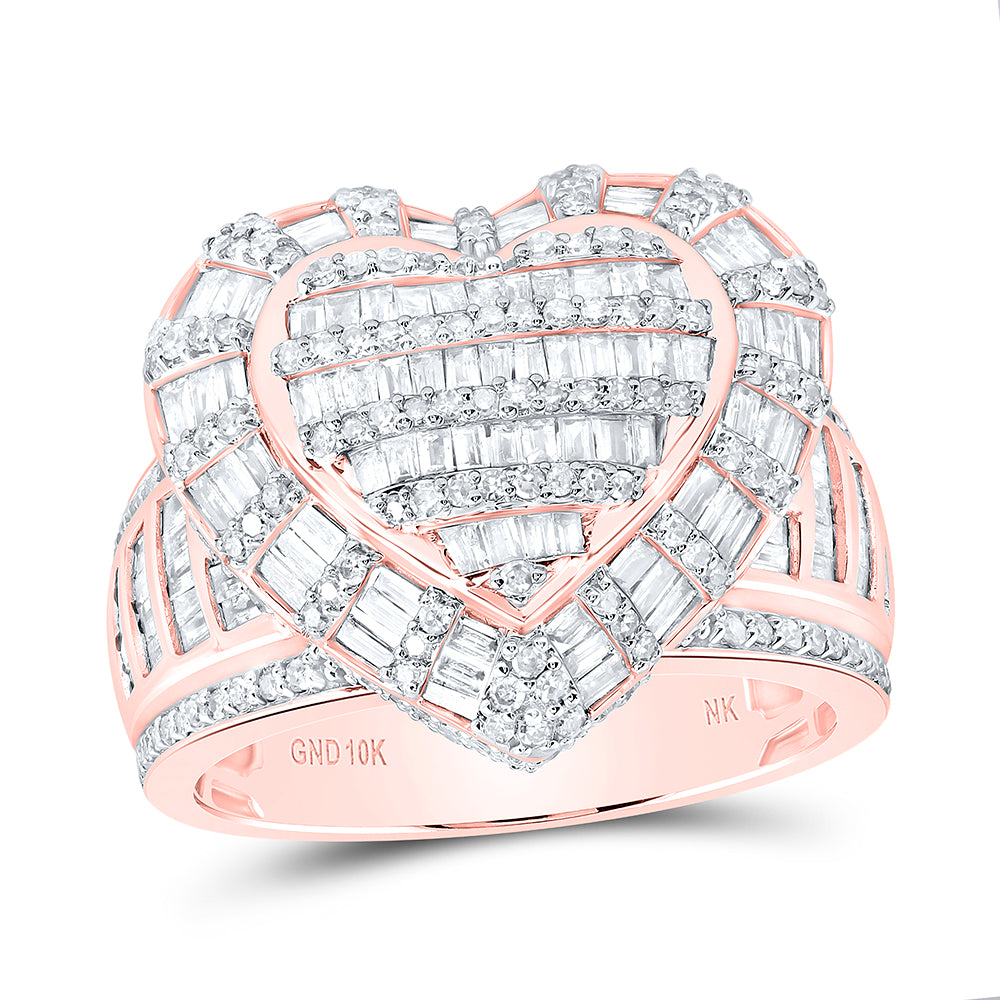 1 7/8CTW DIA NK FASHION HEART RING