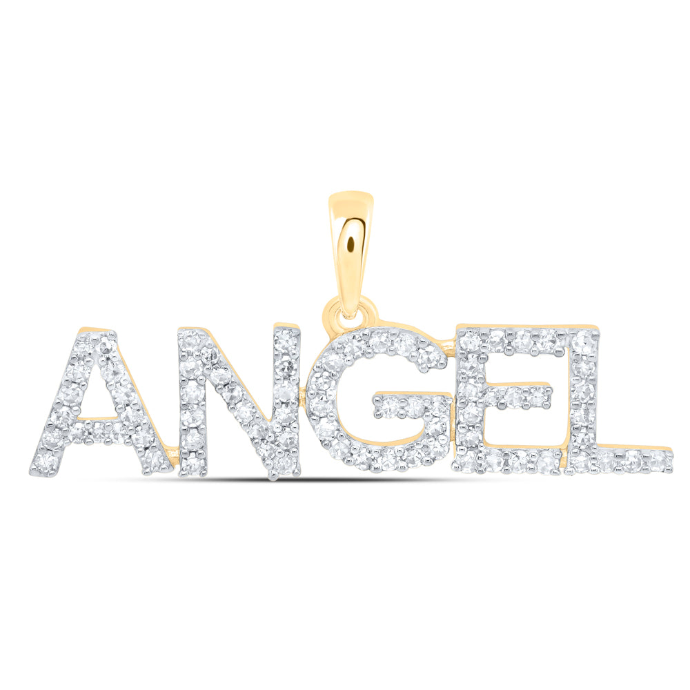 1/4CTW-DIA NK FASHION "ANGEL" PENDANT