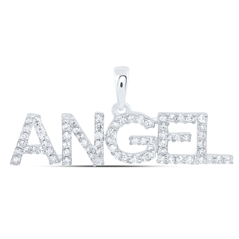 1/4CTW-DIA NK FASHION "ANGEL" PENDANT
