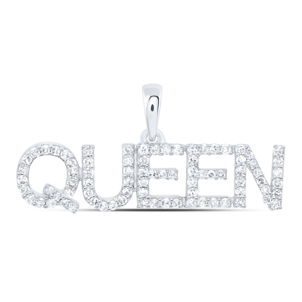 1/3CTW-DIA NK FASHION "QUEEN" PENDANT