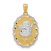 Load image into Gallery viewer, 14k w/Rhodium Angel Pendant
