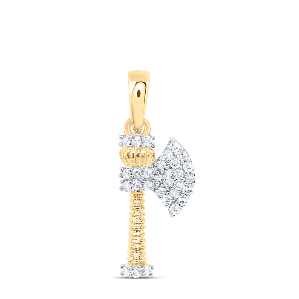 1/10CTW DIA NK GIFT AXE PENDANT