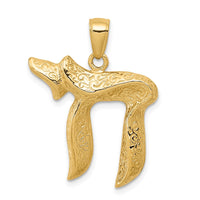 Load image into Gallery viewer, 14K Jewish Chai (Long Life) Pendant
