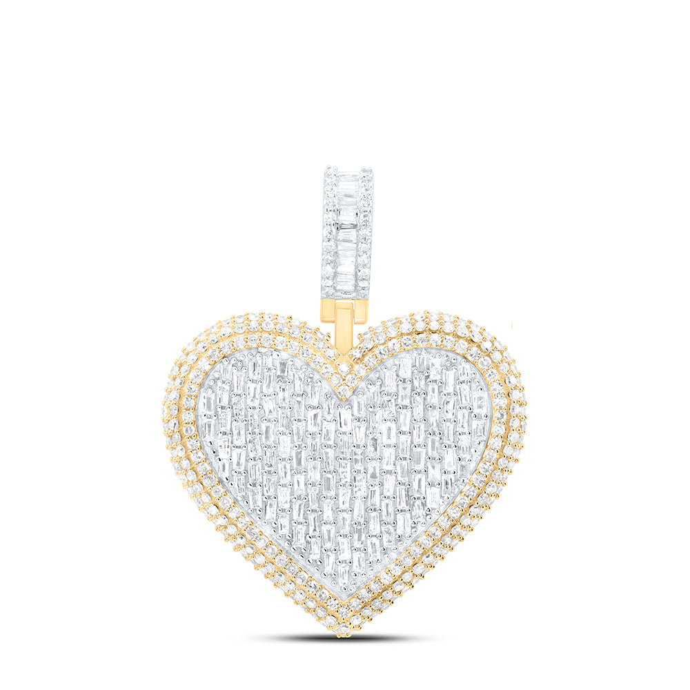 1 7/8CTW-DIA NK FASHION HEART PENDANT